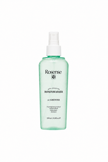 Rosense Rosewater with Green Tea Vegan Tonic & Cleanser – 200ml